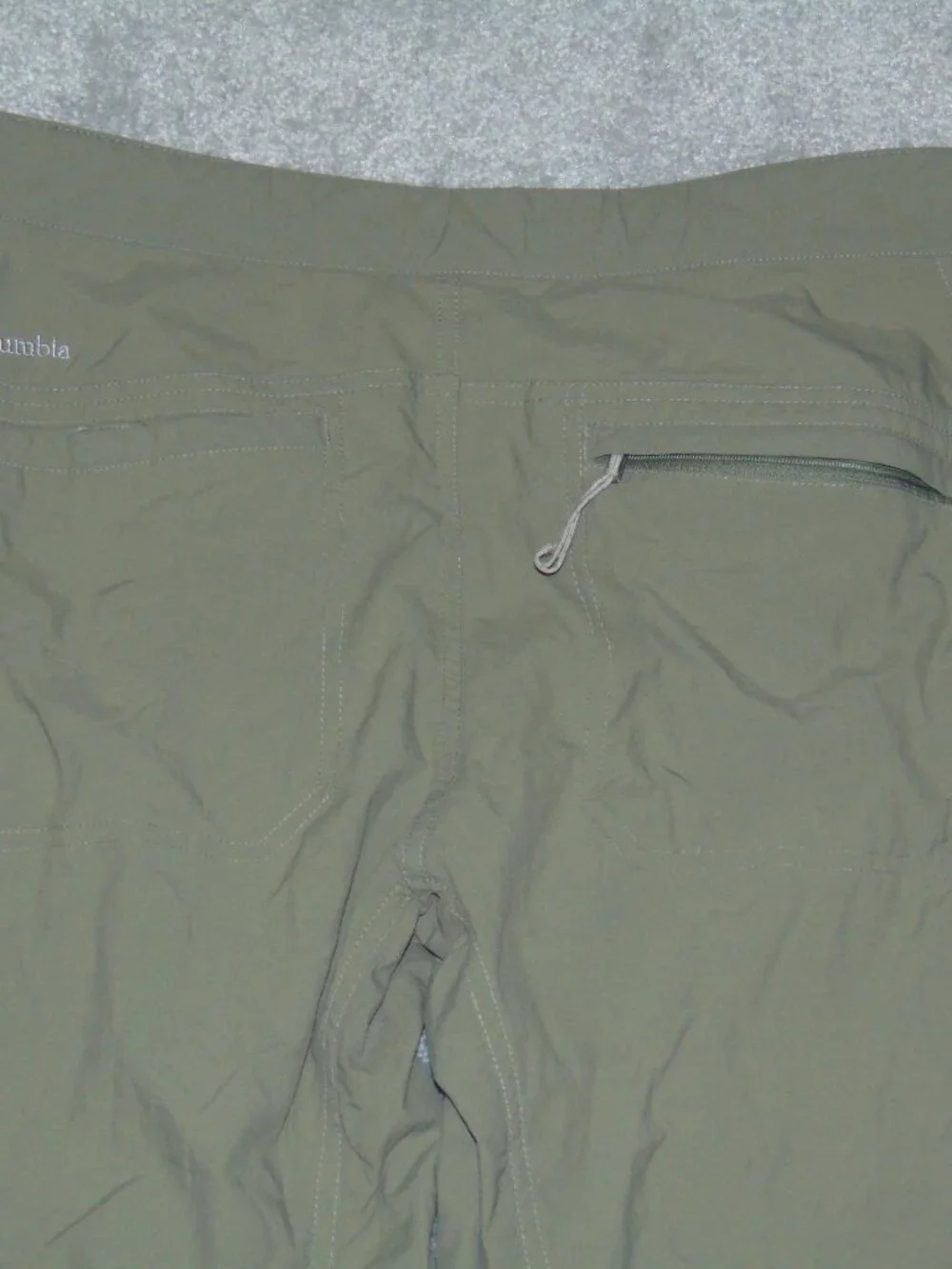 Columbia Silver Ridge II Convertible Men Pant 32X34 Green Omni-Wick